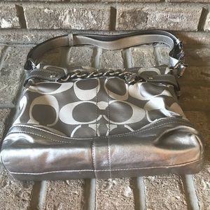 Coach signature sateen purse